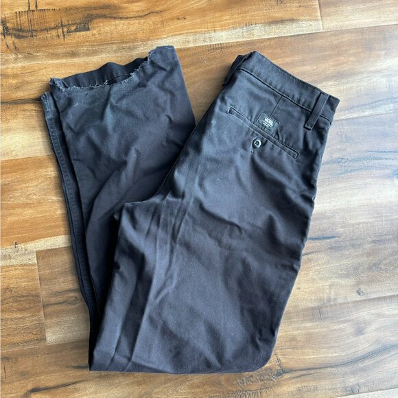 VANS Authentic Chino Loose Fit Black Pants Size 30 - Picture 4 of 11